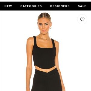Black corset top